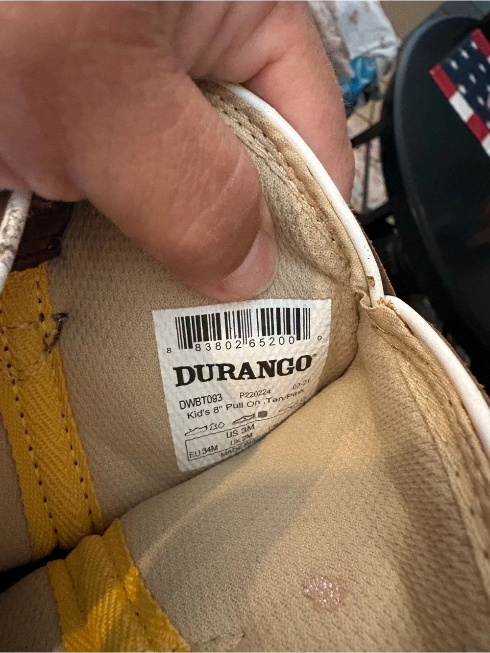 Lil Durango big kid let love fly western boot